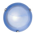 Плафон Edi-Light Samoa, E27, Ø300 мм, син/алабастър, SKU 50154